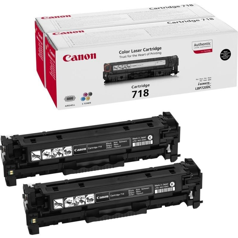 2662B005AA CANON TONER NEGRO LBP 7200CDN - SERIE MF 83XX - CRG 718BK (PACK 2)