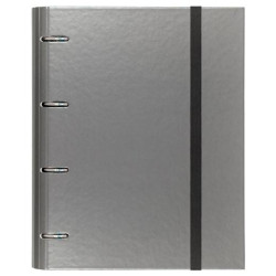 12257408 CARCHIVO CARPETA ANILLAS 4X35MM CARPEBLOCK METAL C/RECAMBIO 100H A4 90GR 1 BANDA COLOR CARTÓN PLASTIFICADO GRIS