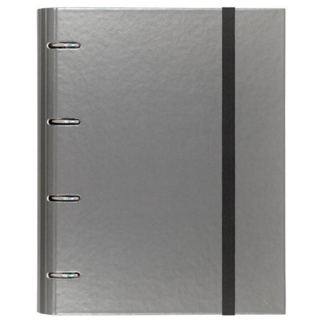 12257408 CARCHIVO CARPETA ANILLAS 4X35MM CARPEBLOCK METAL C/RECAMBIO 100H A4 90GR 1 BANDA COLOR CARTÓN PLASTIFICADO GRIS