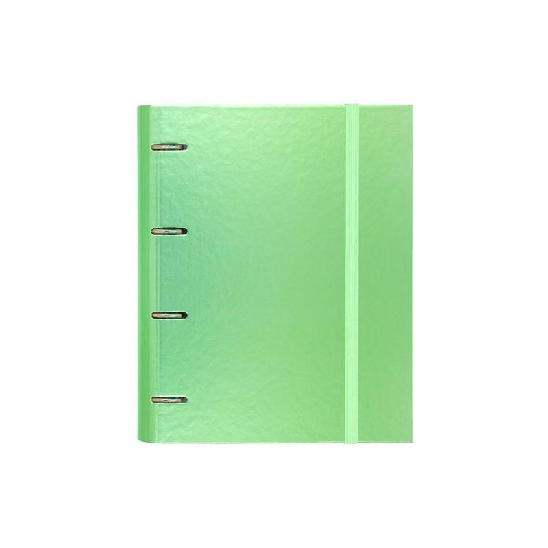 12257421 CARCHIVO CARPETA ANILLAS 4X35MM CARPEBLOCK METAL C/RECAMBIO 100H A4 90GR 1 BANDA COLOR CARTÓN PLASTIFICADO VERDE