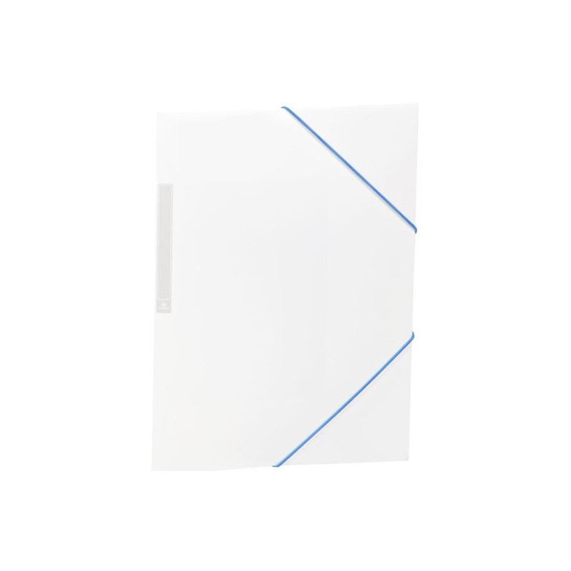 2033K40 CARCHIVO CARPETA 3 SOLAPAS FOLIO C/GOMAS PP OPACO BLANCO