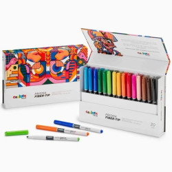 45208 CARIOCA PLUS ROTULADORES PRISMA COLORES SURTIDOS CAJA RÍGIDA 30 UD