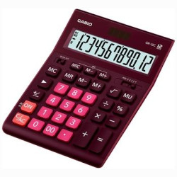 GR-12C-WR CASIO CALCULADORA DE OFICINA SOBREMESA 12 DÍGITOS GRANATE