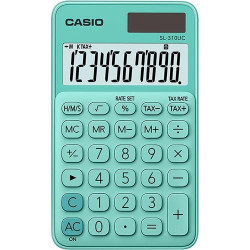 SL-310UC-GN CASIO CALCULADORA DE OFICINA SL-310UC-GN 10 DÍGITOS VERDE