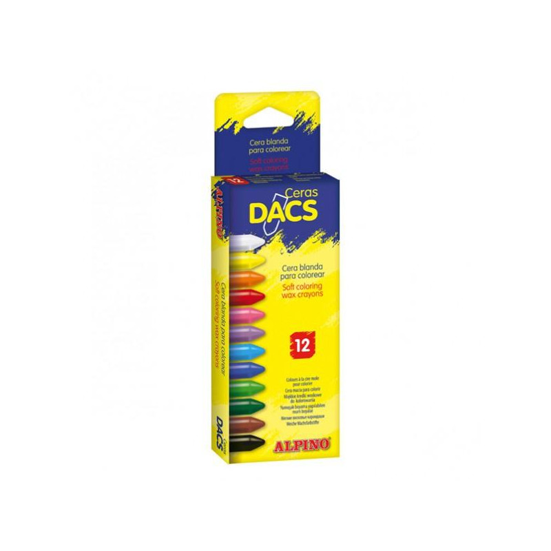DA050290 DACS CERAS DACS 55MM COLORES SURTIDOS ESTUCHE 12 UD