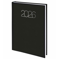 0D0758618 DEUSTO DIETARIO-D07 BASE 58-PREMIUM 14.5X20.5CM DP 618-NEGRO 2026