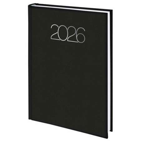 0D0758618 DEUSTO DIETARIO-D07 BASE 58-PREMIUM 14.5X20.5CM DP 618-NEGRO 2026