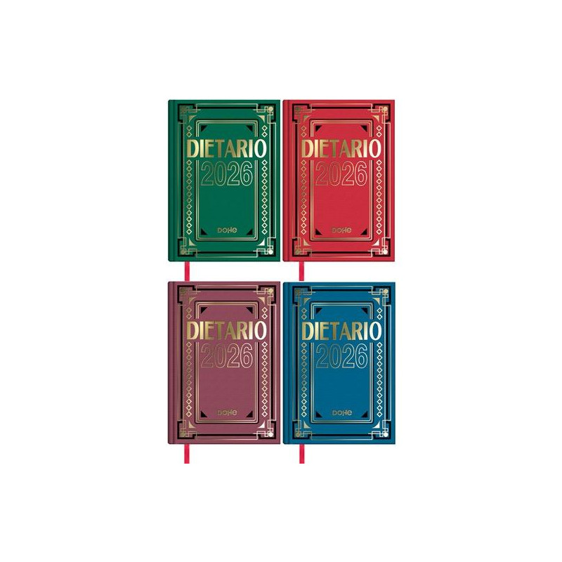 11152-2026 DOHE DIETARIO CUARTO 15X21CM DP CARTÓN GELTEX C/SURTIDOS 2026