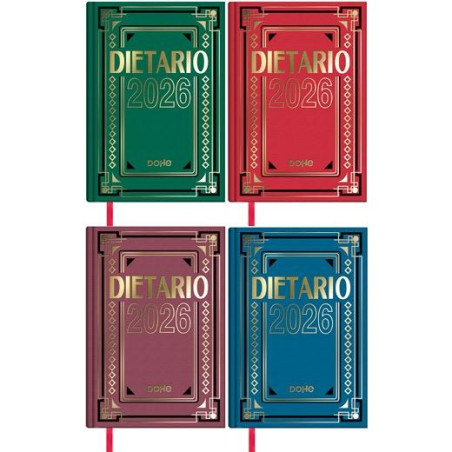 11152-2026 DOHE DIETARIO CUARTO 15X21CM DP CARTÓN GELTEX C/SURTIDOS 2026