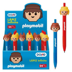 79728 DOHE LÁPIZ INFINITO CON CUERPO DE PLÁSTICO Y GRIP DE CAUCHO SURTIDO EXPOSITOR 24 UD