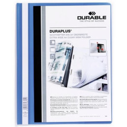 257906 DURABLE CARPETA DE PRESENTACIÓN DOSSIER FÁSTENER DURAPLUS A4 AZUL -25 UD-