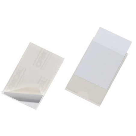 807919 DURABLE POCKETFIX BOLSA DE 10 FUNDAS AUTOADHESIVAS 90X57MM PVC TRANSPARENTE -10U-