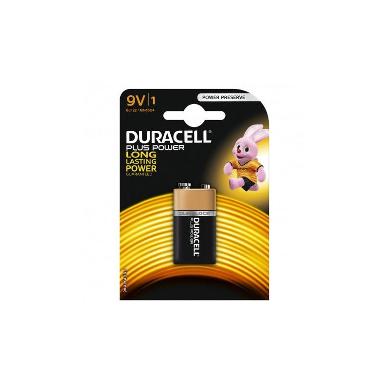 940278 DURACELL PILAS PLUS 6LR61 ALCALINAS 9V PACK-1