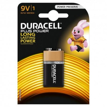 940278 DURACELL PILAS PLUS 6LR61 ALCALINAS 9V PACK-1