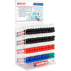 4-70660 EDDING MARCADOR PIZARRA BLANCA E-660 GAMA COLORES BÁSICOS SURTIDOS EXPOSITOR 96 UD
