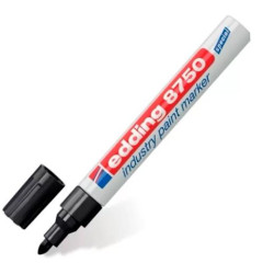 8750-01 EDDING MARCADOR PERMANENTE DE TINTA OPACA INDUSTRIAL 8750 NEGRO