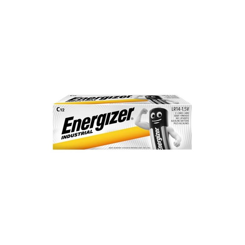 ENEINDLR14C12 ENERGIZER PILA INDUSTRIAL CLR14 ALCALINAS C 1.5V BLISTER-12-