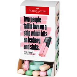 154201 FABER CASTELL MARCADOR TEXTLINER SURTIDO PASTEL EXPOSITOR CARTÓN 60 UD