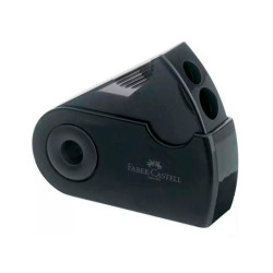 182700 FABER CASTELL AFILALÁPICES DOBLE FUNDA Y DEPÓSITO NEGRO