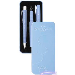 241053 FABER CASTELL SET DE REGALO CON PLUMA Y BOLÍGRAFO POLY XB AZUL CARIBE