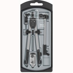 174045 FABER CASTELL COMPÁS DE AJUSTE RÁPIDO ADAPTADOR UNIVERSAL ALARGADERA Y ACCESORIOS