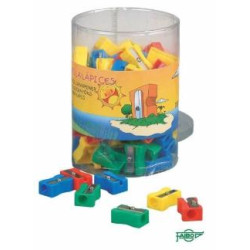 PB2 FAIBO AFILALÁPICES FORMA RECTANGULAR PLÁSTICO C/SURTIDOS BOTE 100 UD