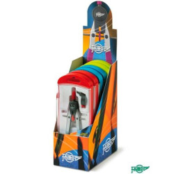 613EXP FAIBO COMPÁS DISEÑO 165MM EN ESTUCHE DE PLÁSTICO SURTIDOS CAJA EXPOSITORA 6U