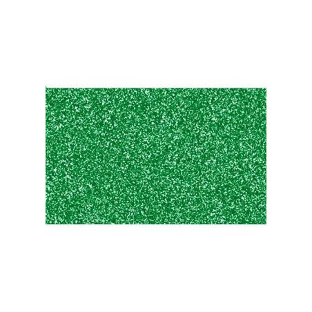 572VD FAMA GOMA EVA 50X70CM GROSOR 2MM GLITTER VERDE PACK 10 UD