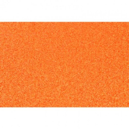 572ZG10 FAMA GOMA EVA 50X70CM GROSOR 2MM GLITTER NARANJA PACK 10 UD