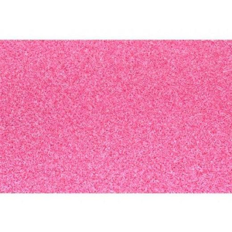 572ZG43 FAMA GOMA EVA 50X70CM GROSOR 2MM GLITTER ROSA PACK 10 UD