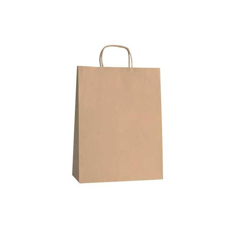 27266CT FAMA BOLSA DE ASA RETORCIDA 125GR 21X11X29CM PAPEL MARRÓN