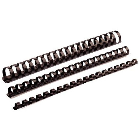 5347705 FELLOWES CANUTILLO 19MM PLÁSTICO NEGRO PACK 100 UD