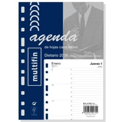 411020026 FINOCAM RECAMBIO ANUAL AGENDA 11 ANILLAS MULTIFIN 3002-155X215MM 1DP 2026