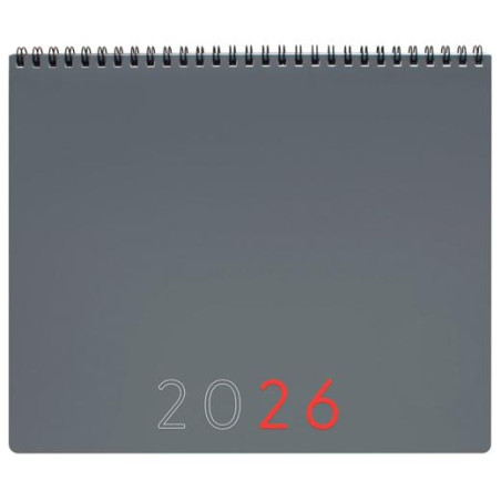 625505026 FINOCAM PLANIFICADOR AGENDA + NOTAS 250X200MM MES VISTA GRIS 2026 INTERNACIONAL