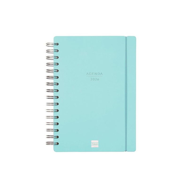 627400426 FINOCAM AGENDA HAIKU ESPIRAL 16 MESES E10 SVH CIERRE C/GOMA TAPA DURA AZUL 2025-2026