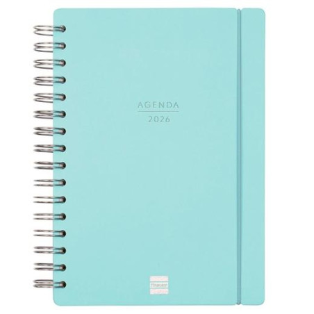 627400426 FINOCAM AGENDA HAIKU ESPIRAL 16 MESES E10 SVH CIERRE C/GOMA TAPA DURA AZUL 2025-2026