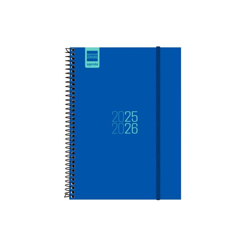633081526 FINOCAM AGENDA PARA ESTUDIANTES ESPIRAL E10 - 155X212MM SVH AZUL 2025-2026