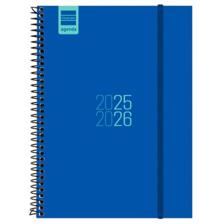 633081526 FINOCAM AGENDA PARA ESTUDIANTES ESPIRAL E10 - 155X212MM SVH AZUL 2025-2026