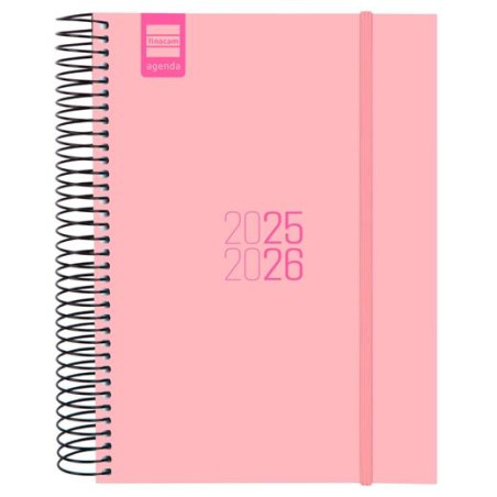 633120226 FINOCAM AGENDA PARA ESTUDIANTES ESPIRAL E10 - 155X212MM 1DP ROSA 2025-2026