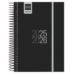 633366026 FINOCAM AGENDA PARA ESTUDIANTES ESPIRAL E8 - 120X171MM 1DP NEGRO 2025-2026