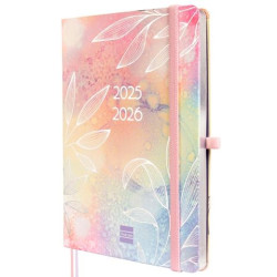 636110926 FINOCAM AGENDA MÍNIMAL 18 MESES M5 SVH CIERRE C/GOMA TAPA DURA PRETTY 2025-2026