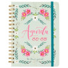 647010126 FINOCAM AGENDA THE FLOWER JOURNAL ESPIRAL DOBLE E10 - 155X212MM SVH TAPA DURA VERDE 2025-2026