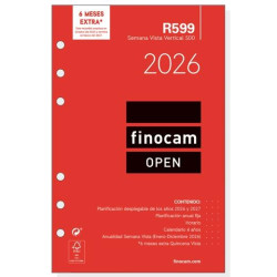 711500026 FINOCAM RECAMBIO ANUAL AGENDA DE ANILLAS OPEN R599 500-117X181MM SVV 2026