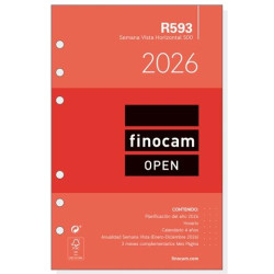 711580026 FINOCAM RECAMBIO ANUAL AGENDA DE ANILLAS OPEN R593 500-117X181MM SVH 2026