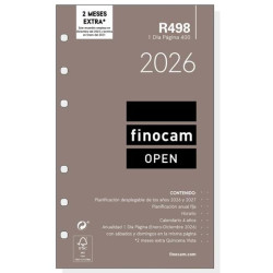 711660026 FINOCAM RECAMBIO ANUAL AGENDA DE ANILLAS OPEN R498 400-91X152MM 1DP 2026