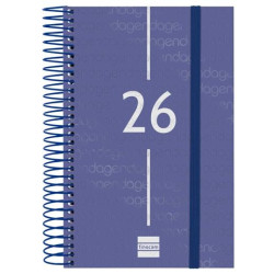 741091026 FINOCAM AGENDA ESPIRAL YEAR E5-117X181MM 1DP TAPA PP AZUL 2026