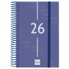 741091026 FINOCAM AGENDA ESPIRAL YEAR E5-117X181MM 1DP TAPA PP AZUL 2026