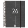 741106026 FINOCAM AGENDA ESPIRAL YEAR E10-155X212MM 1DP TAPA PP NEGRO 2026