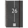 741426026 FINOCAM AGENDA ESPIRAL YEAR E3-79X127MM SVH TAPA PP NEGRO 2026