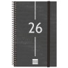 741446026 FINOCAM AGENDA ESPIRAL YEAR E5-117X181MM SVH TAPA PP NEGRO 2026